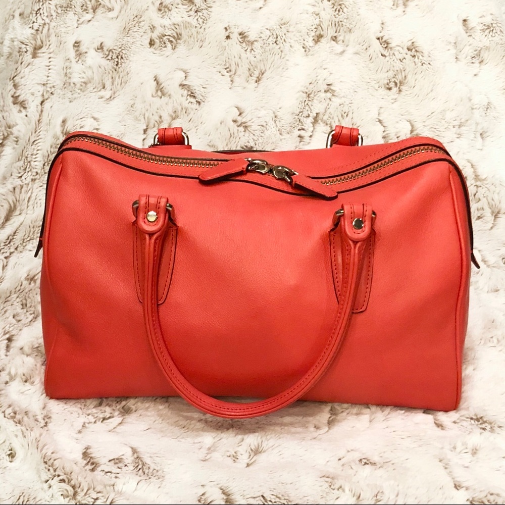 Coach coral leather bag - Picture 3 of 8